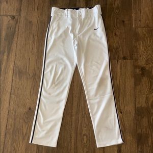 Boys white Nike baseball pants